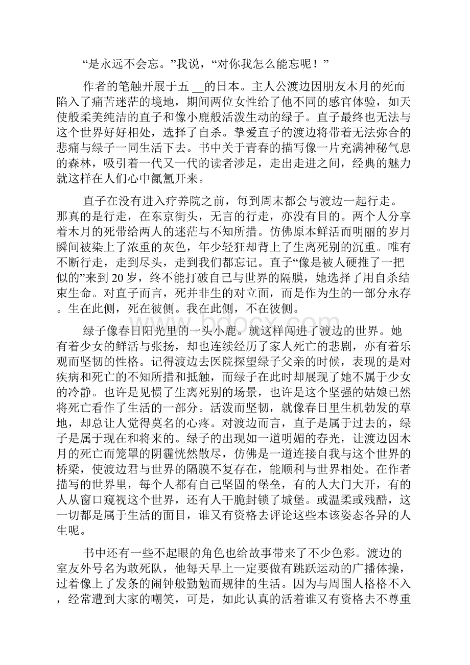 《挪威的森林》读书笔记.docx_第3页