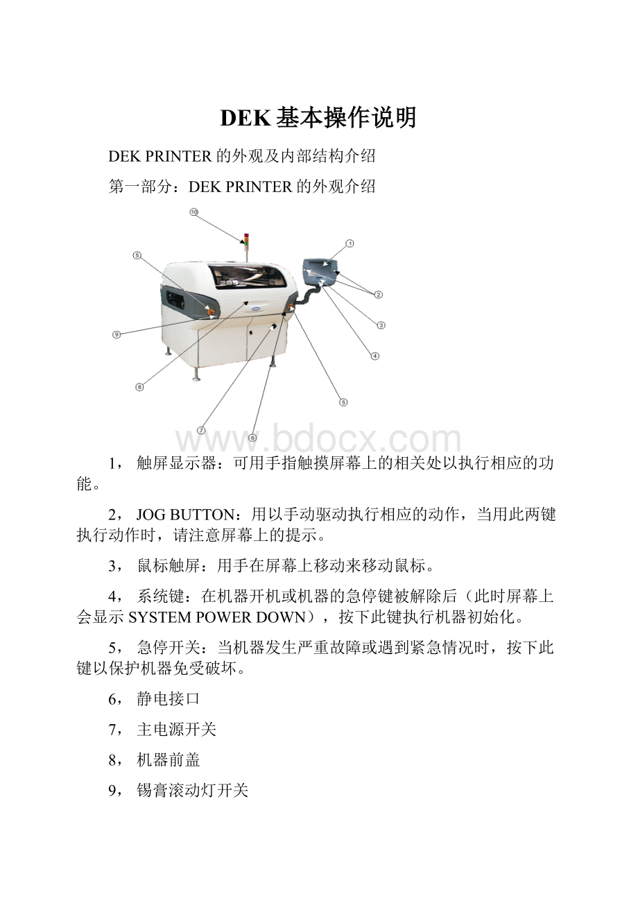 DEK基本操作说明.docx_第1页