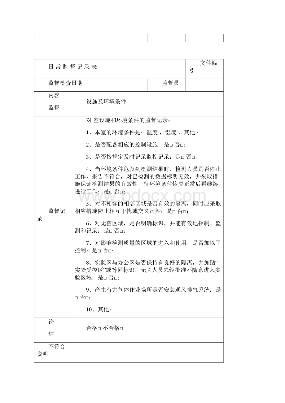 日常监督记录表.docx_第2页