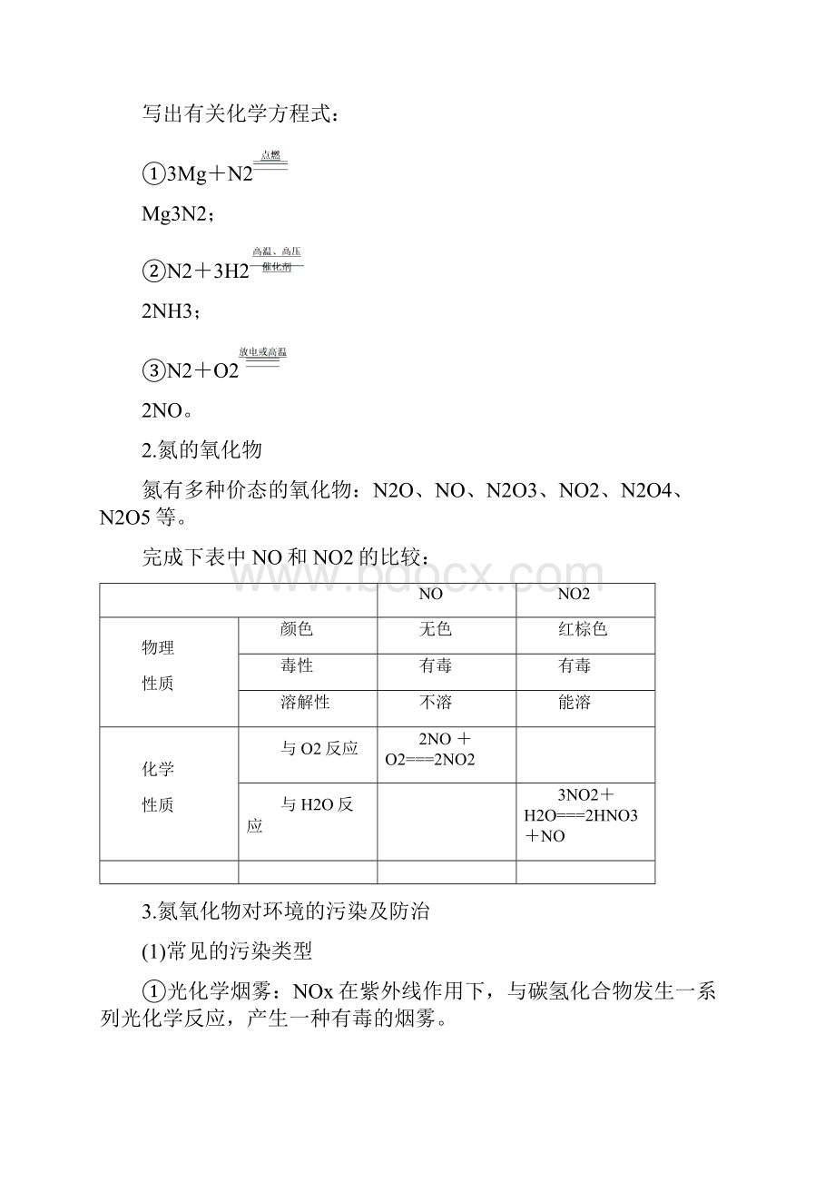 新优化高考化学一轮全国通用版精致讲义第四章+5+第四讲 氮及其重要化合物+Word版含答案.docx_第2页