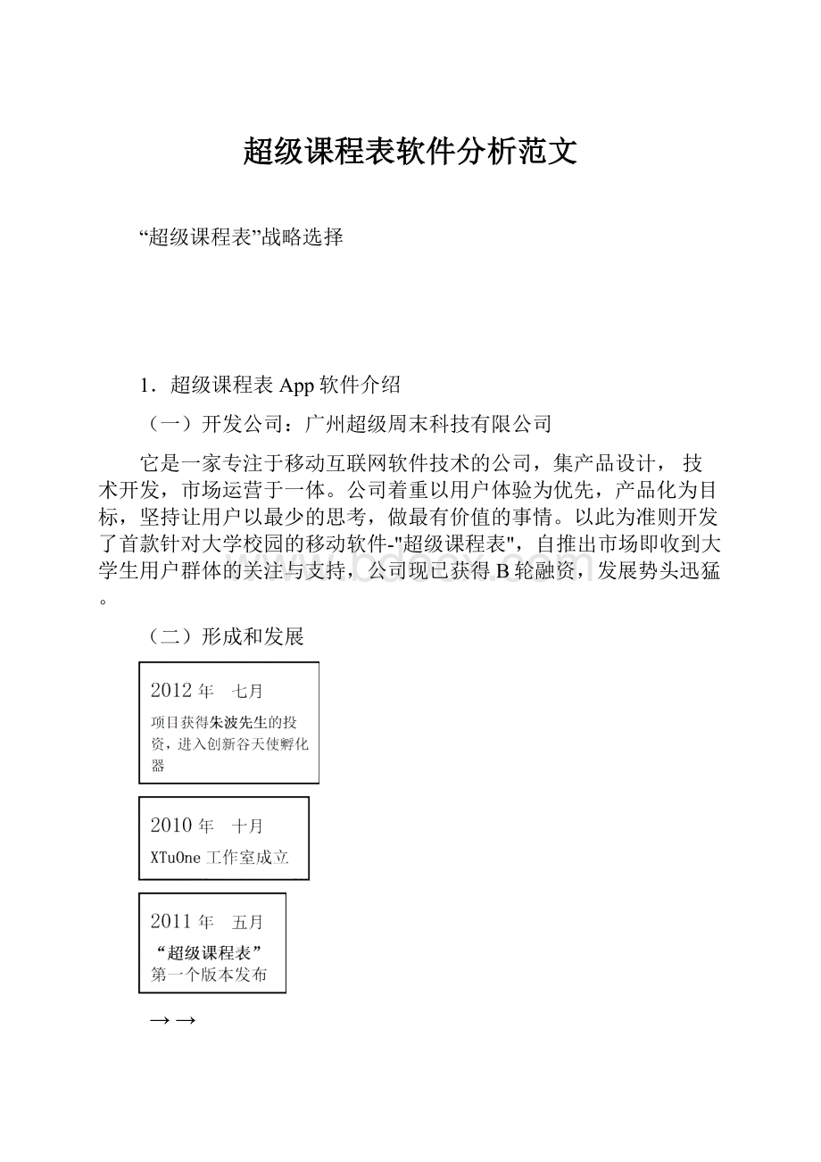 超级课程表软件分析范文.docx