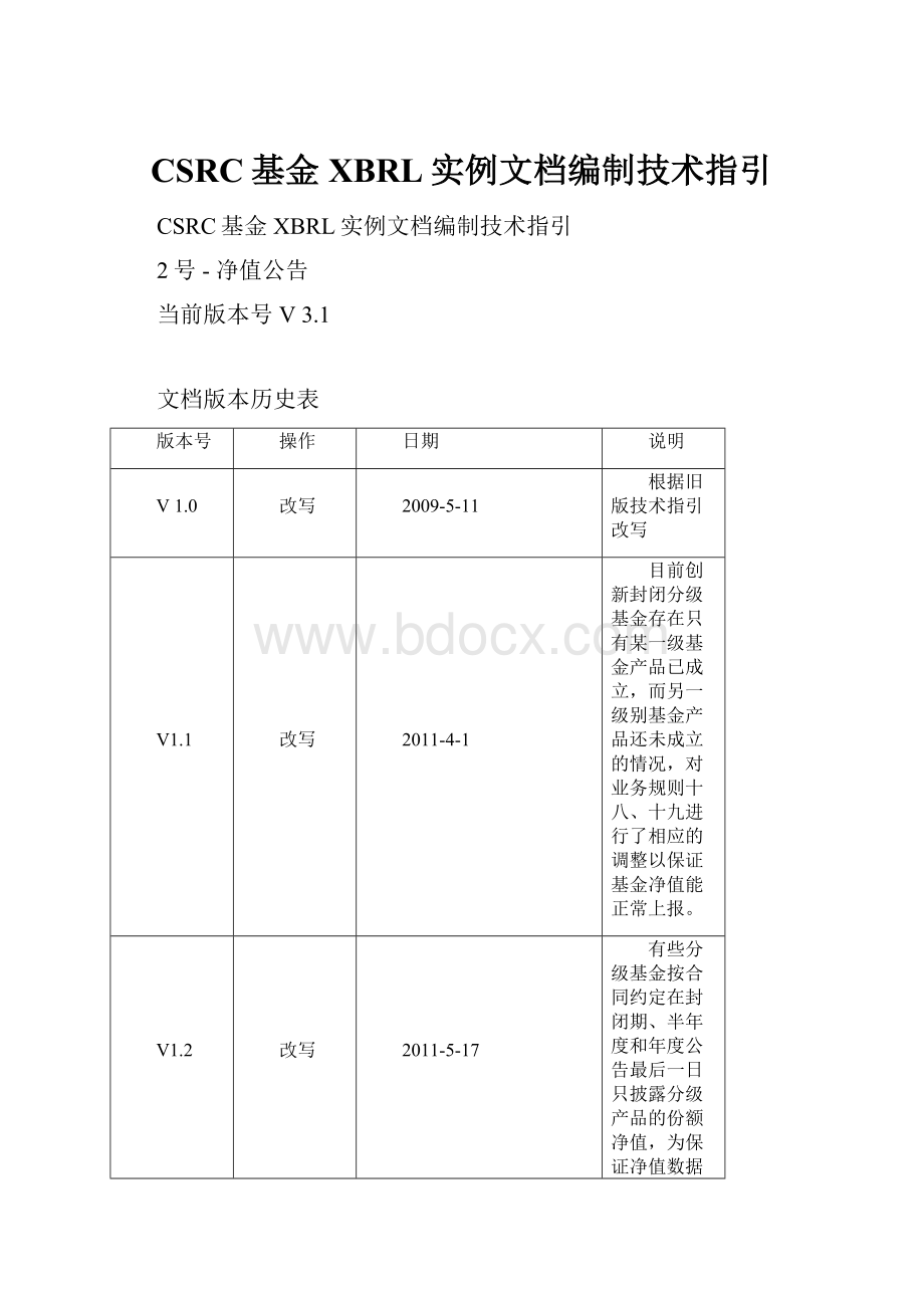 CSRC基金XBRL实例文档编制技术指引.docx