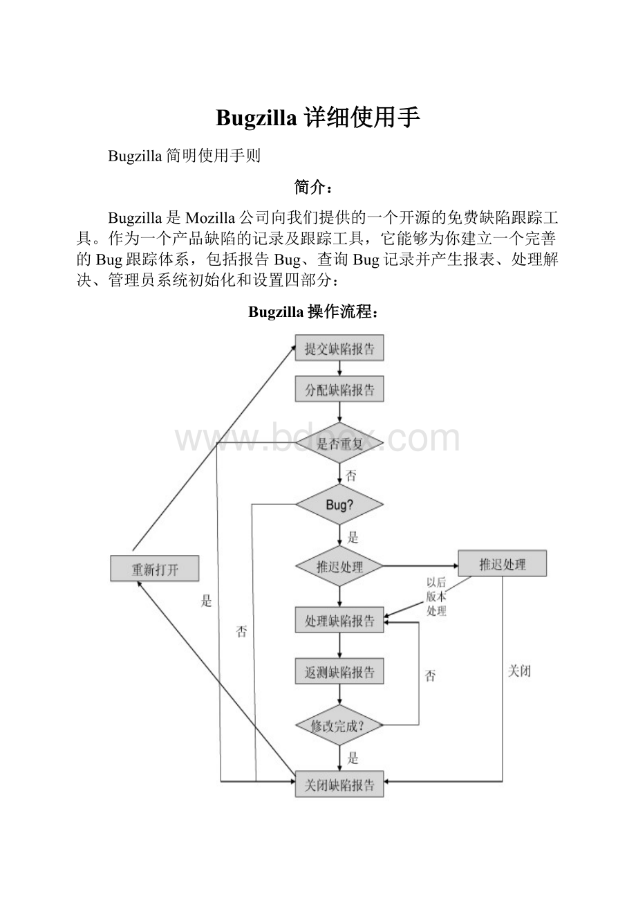 Bugzilla详细使用手.docx