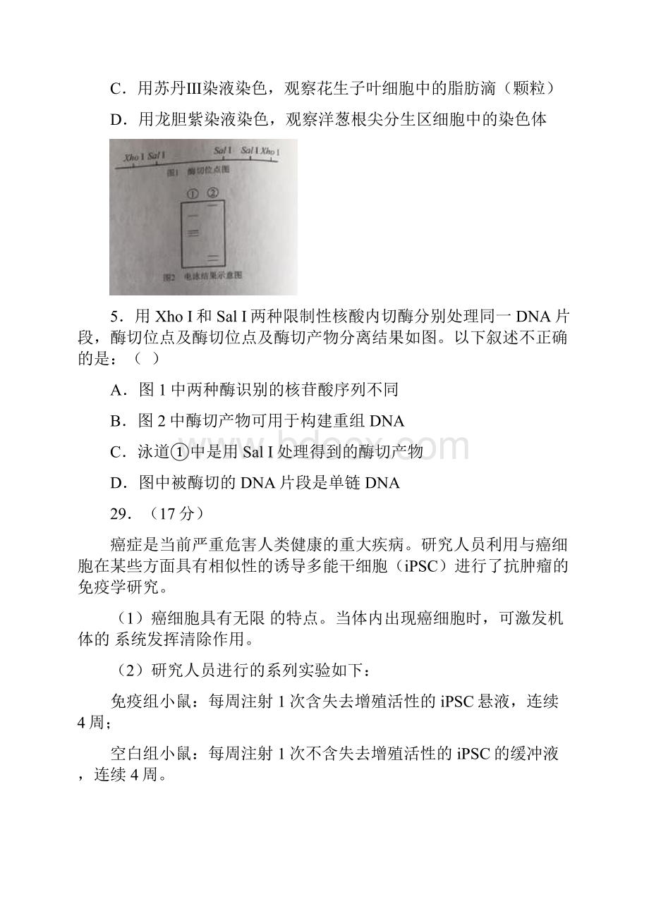 最新高考各卷生物部分试题.docx_第2页