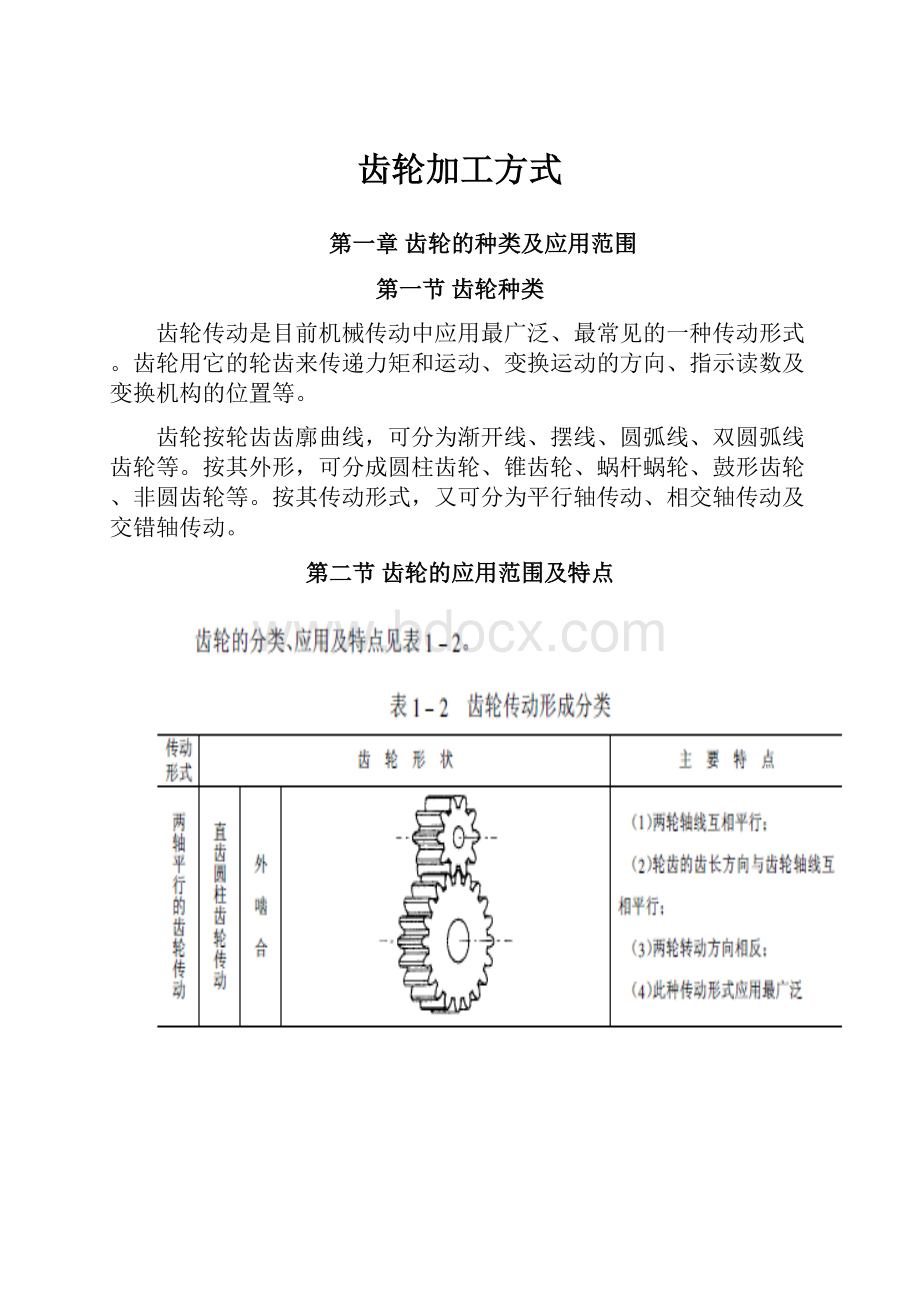 齿轮加工方式.docx