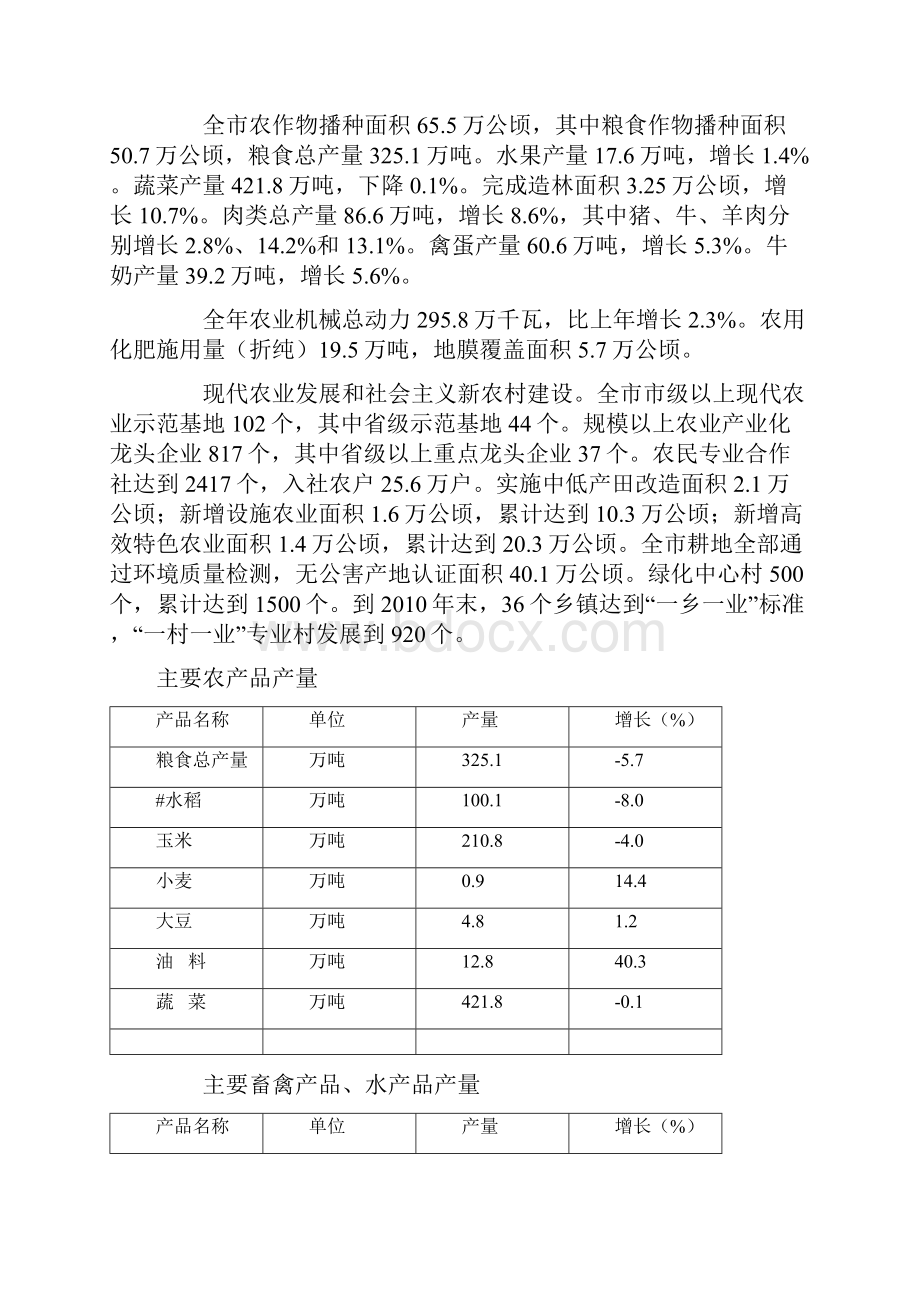 二〇一〇年沈阳市国民经济和社会发展统计公报.docx_第2页