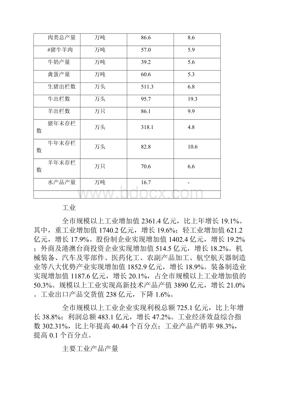 二〇一〇年沈阳市国民经济和社会发展统计公报.docx_第3页