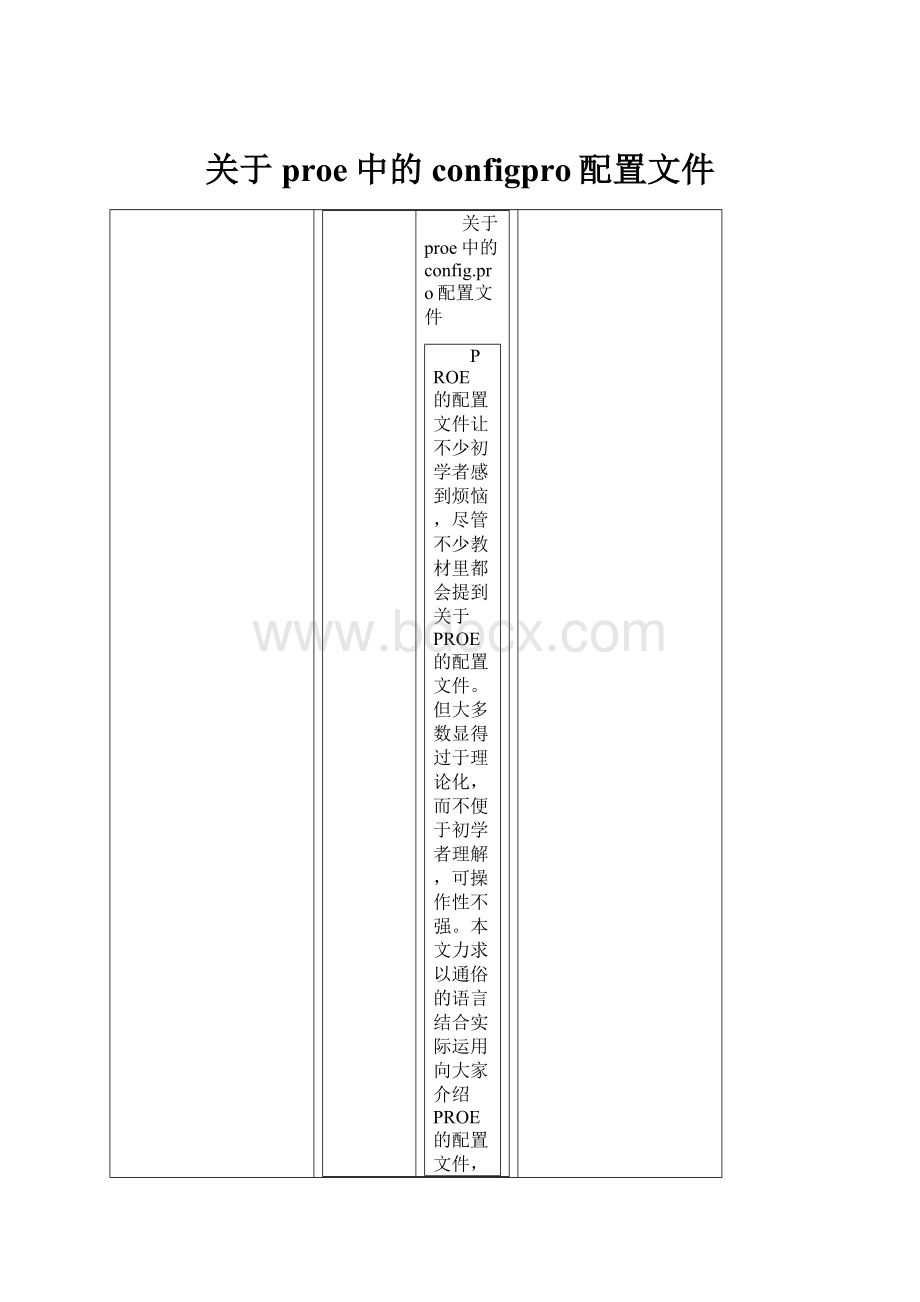 关于proe中的configpro配置文件.docx_第1页