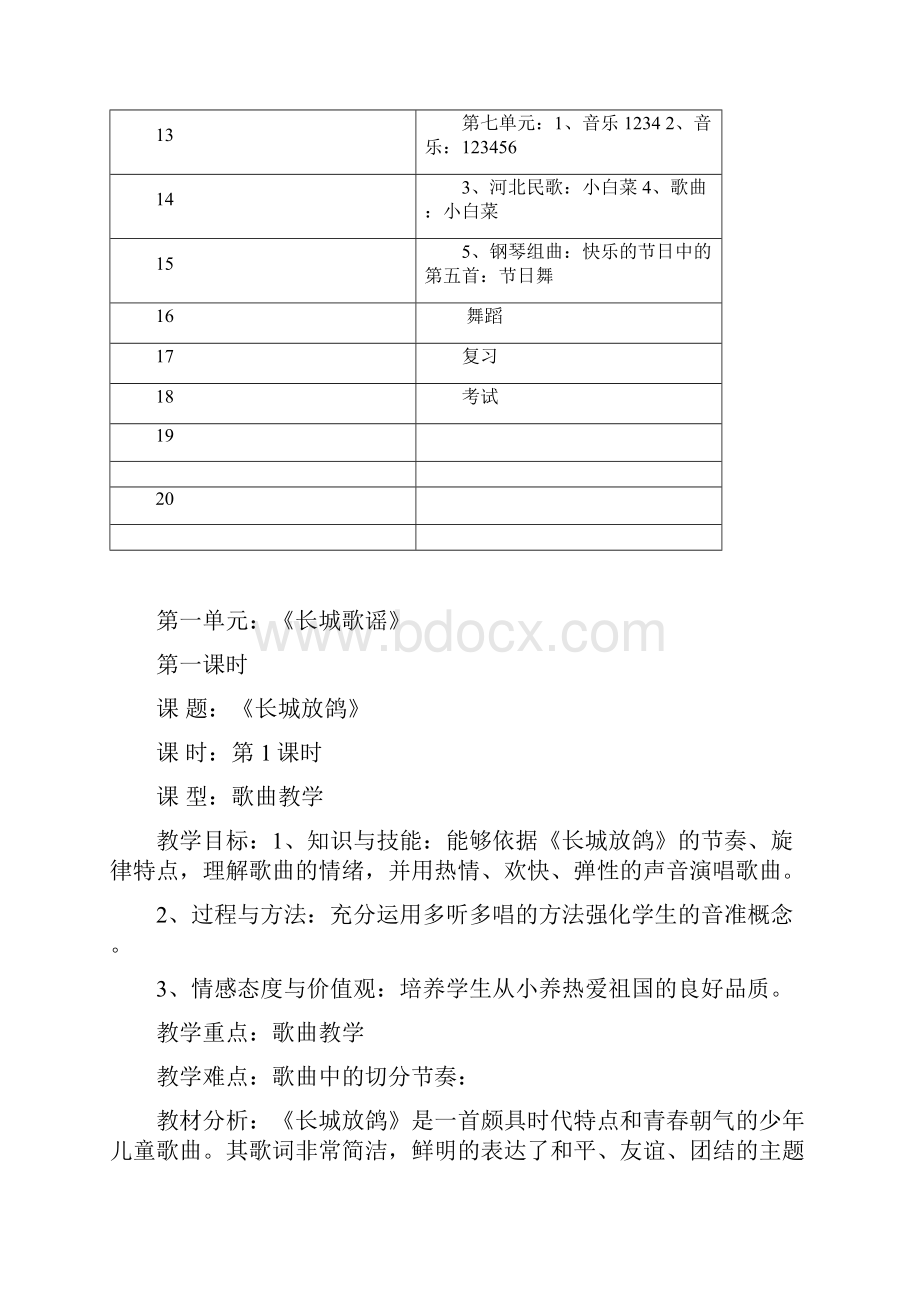 花城版小学六年级下册音乐教案全册.docx_第3页