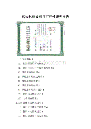 薪炭林建设项目可行性研究报告.docx