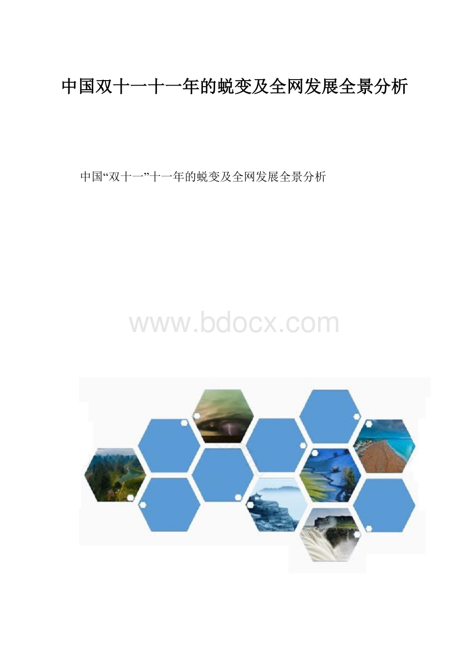 中国双十一十一年的蜕变及全网发展全景分析.docx_第1页