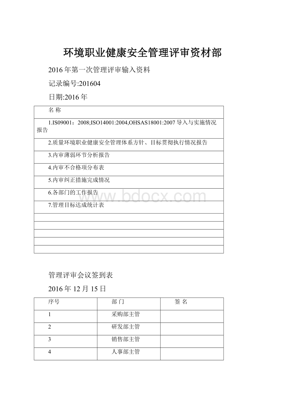 环境职业健康安全管理评审资材部.docx_第1页