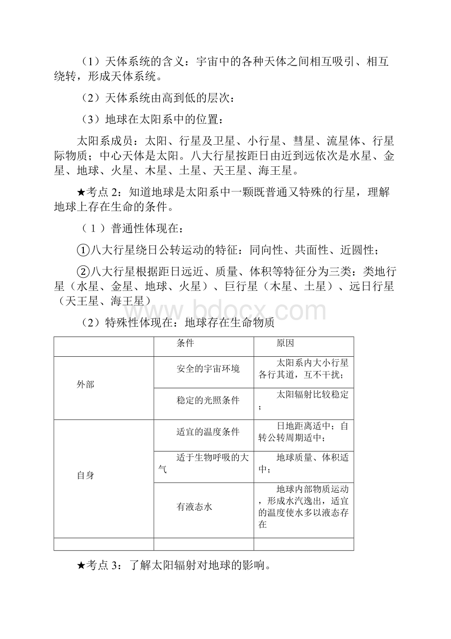 高中地理必修一知识点总结完整版.docx_第2页