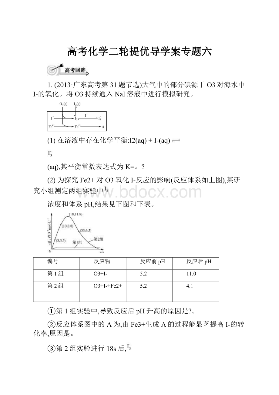 高考化学二轮提优导学案专题六.docx_第1页