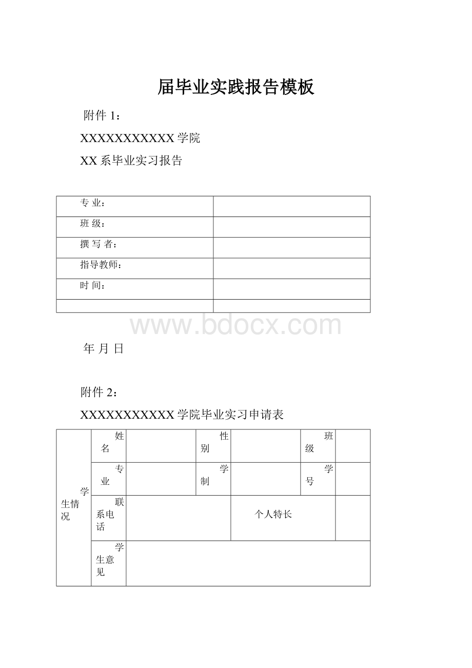 届毕业实践报告模板.docx_第1页