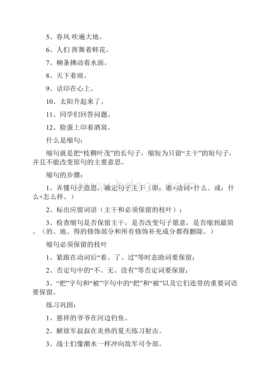 8888句式训练扩句缩句陈述句转反问句双重否定句改转述句.docx_第2页