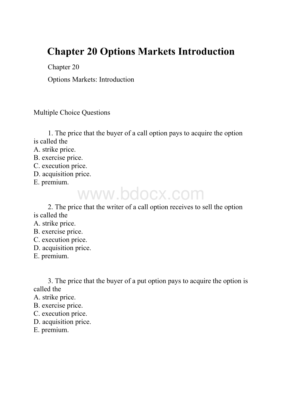 Chapter 20 Options Markets Introduction.docx