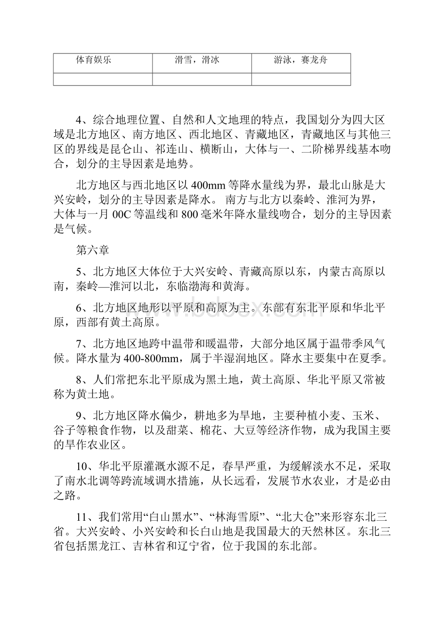 济南版地理八年级下册知识点总结.docx_第2页