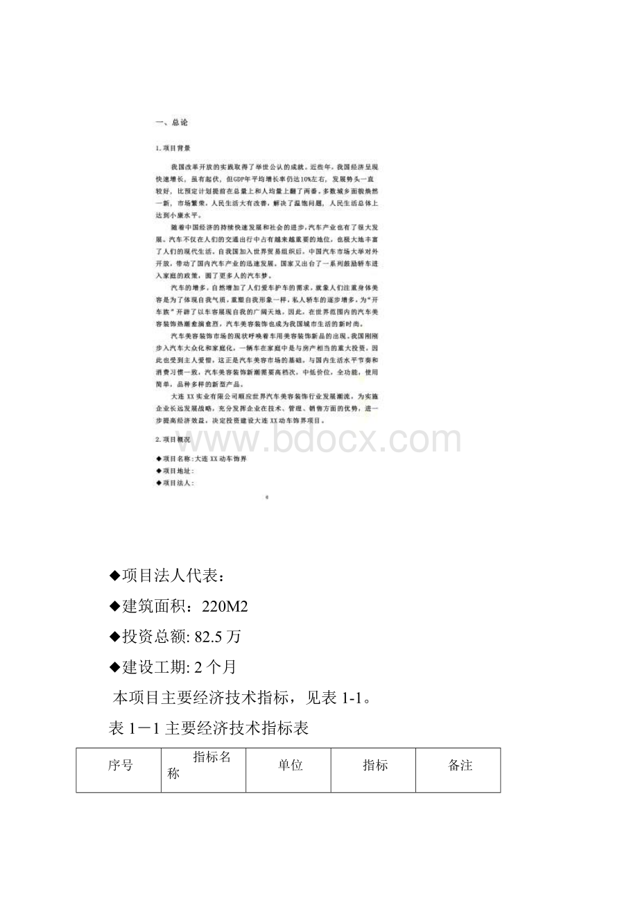 大连某汽车装饰美容项目可行性研究报告.docx_第3页