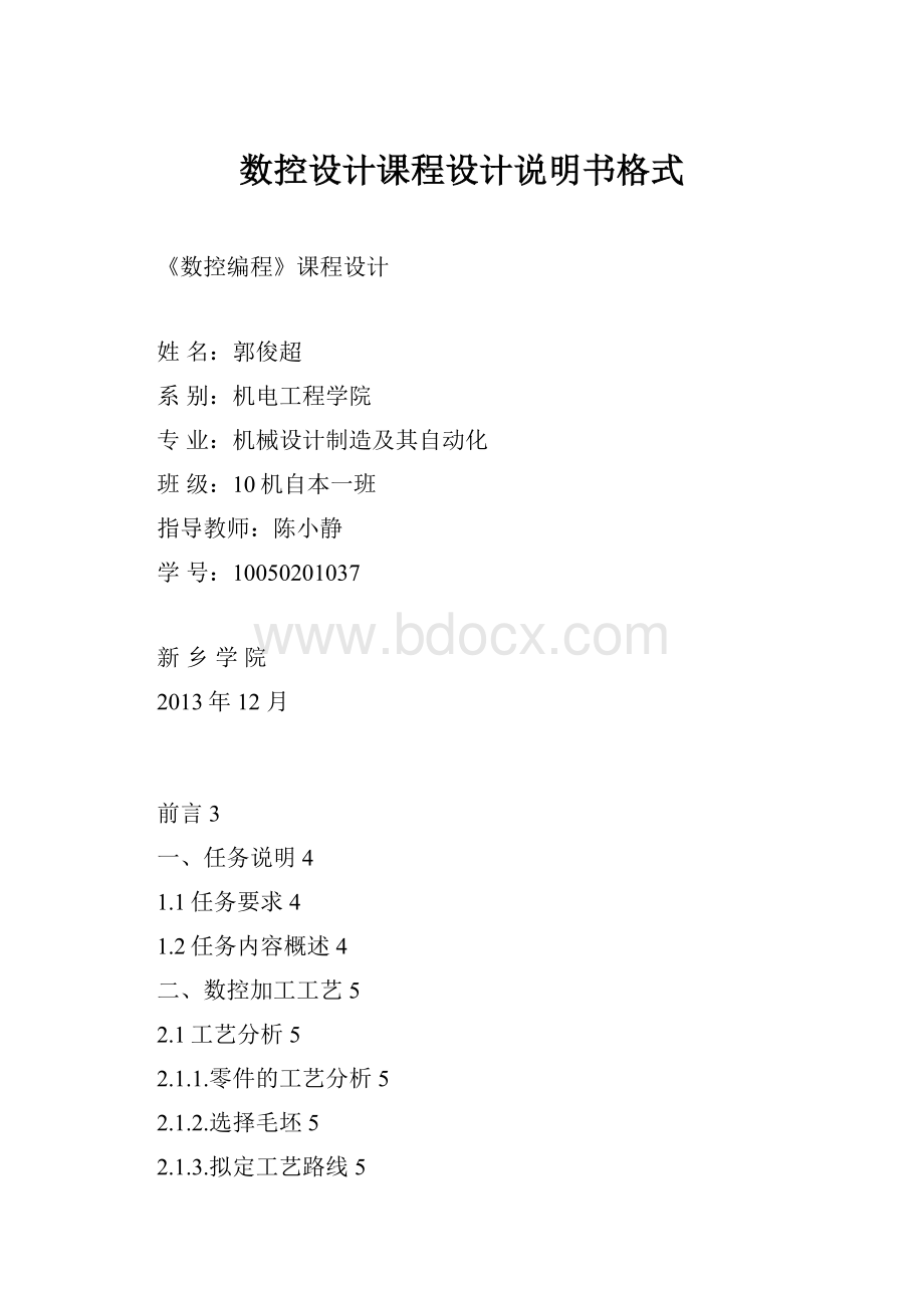 数控设计课程设计说明书格式.docx_第1页