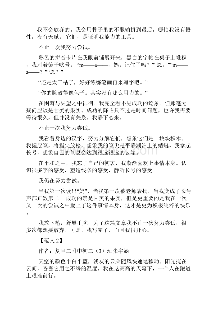 努力作文之不止一次努力过700字作文.docx_第3页