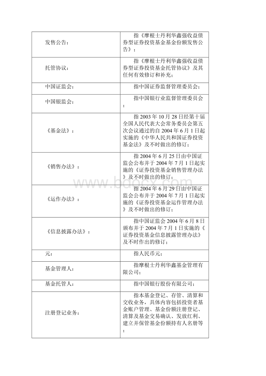 摩根士丹利华鑫强收益债券型证券投资基金基金合同.docx_第3页