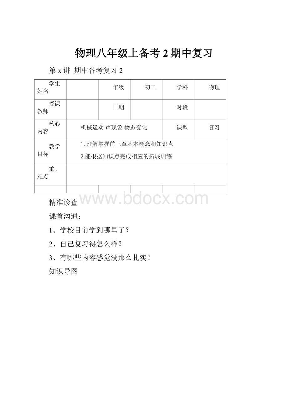 物理八年级上备考2期中复习.docx_第1页