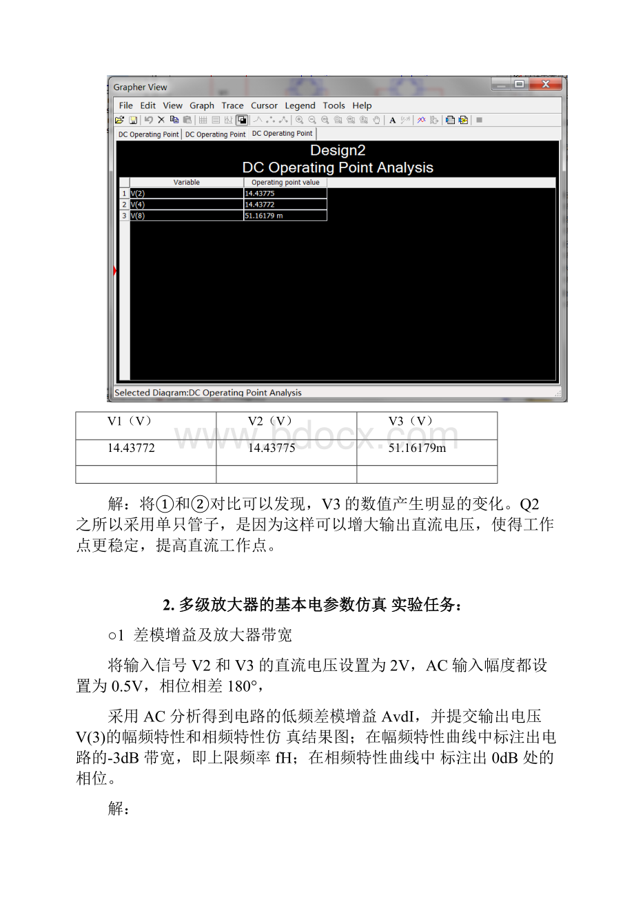 东南大学模电实验六 多级放大器的频率补偿和反馈.docx_第3页