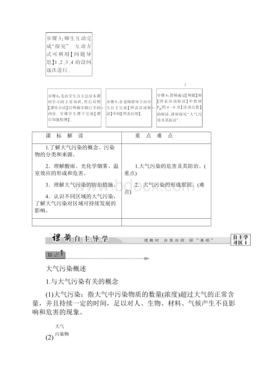 学年高中地理第4章环境污染及其防治第2节大气污染及其防治学案湘教版.docx_第2页