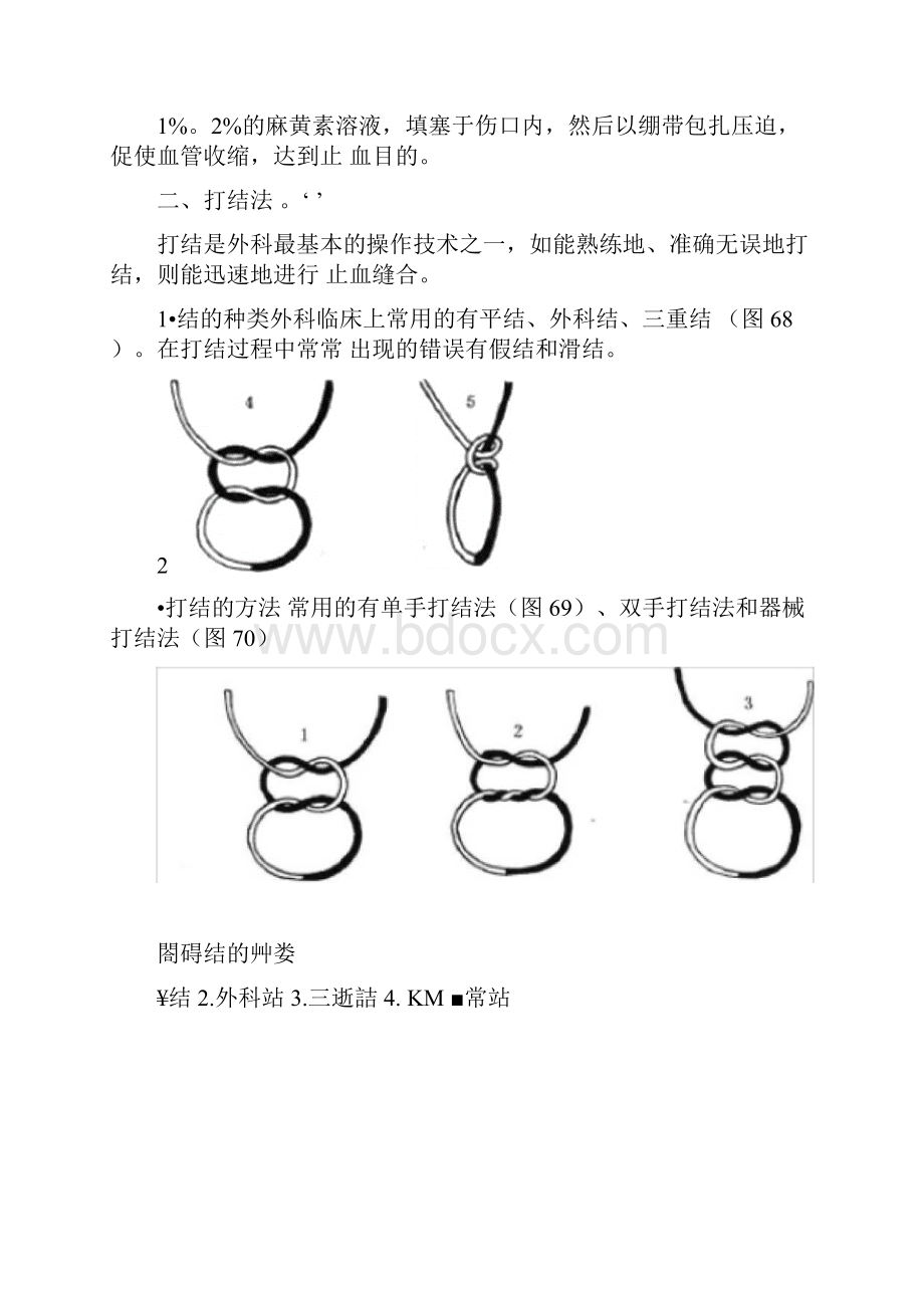 外科手术止血缝合打结和绷带技术图.docx_第3页