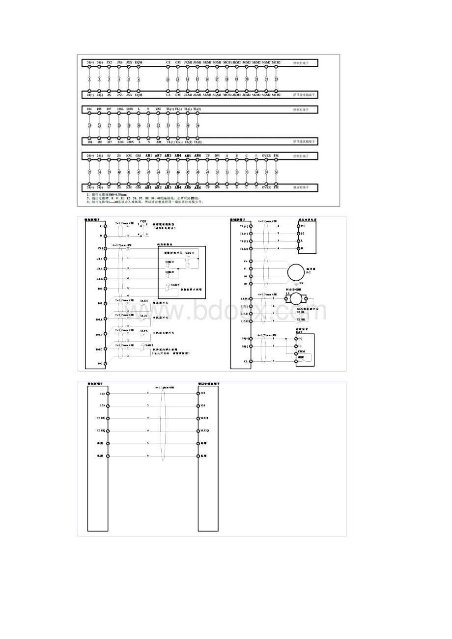 西屋默纳克1000X WHJ货梯控制系统电气接线图.docx_第2页