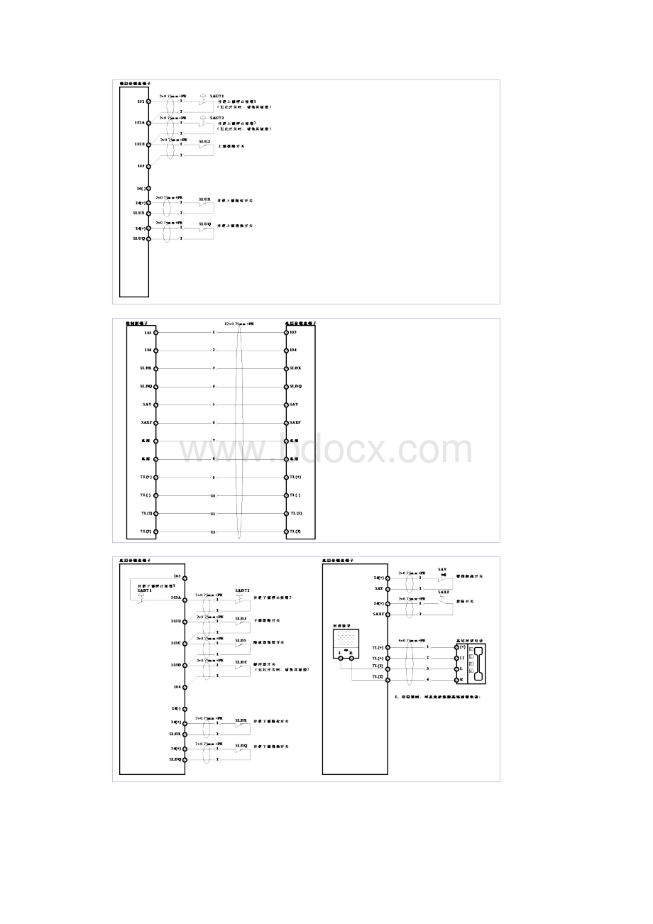 西屋默纳克1000X WHJ货梯控制系统电气接线图.docx_第3页