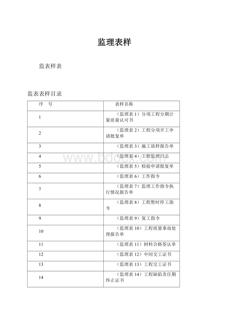 监理表样.docx_第1页