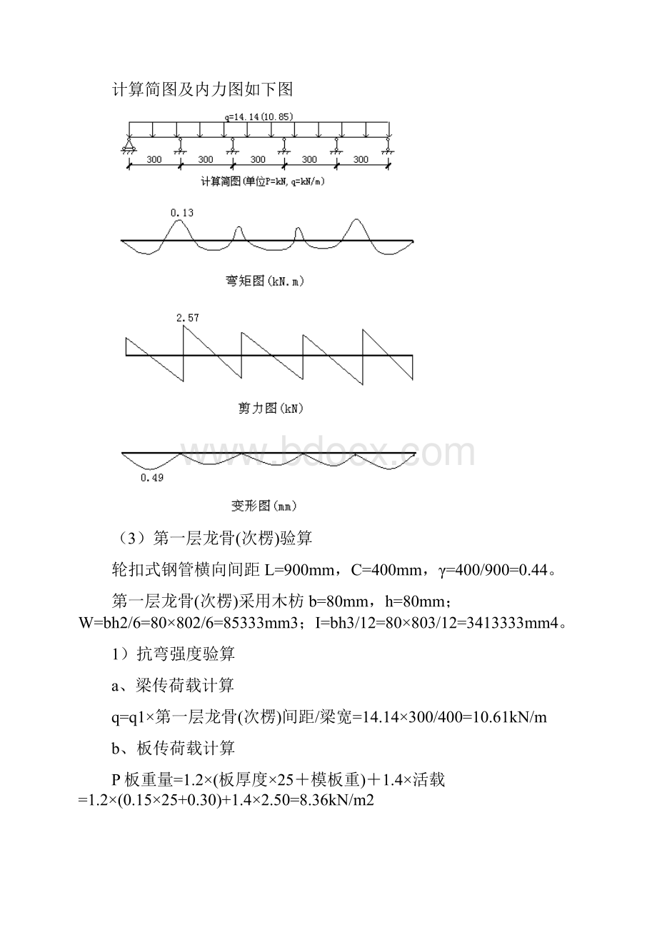 轮扣式钢管梁支撑系统计算400X1000.docx_第3页