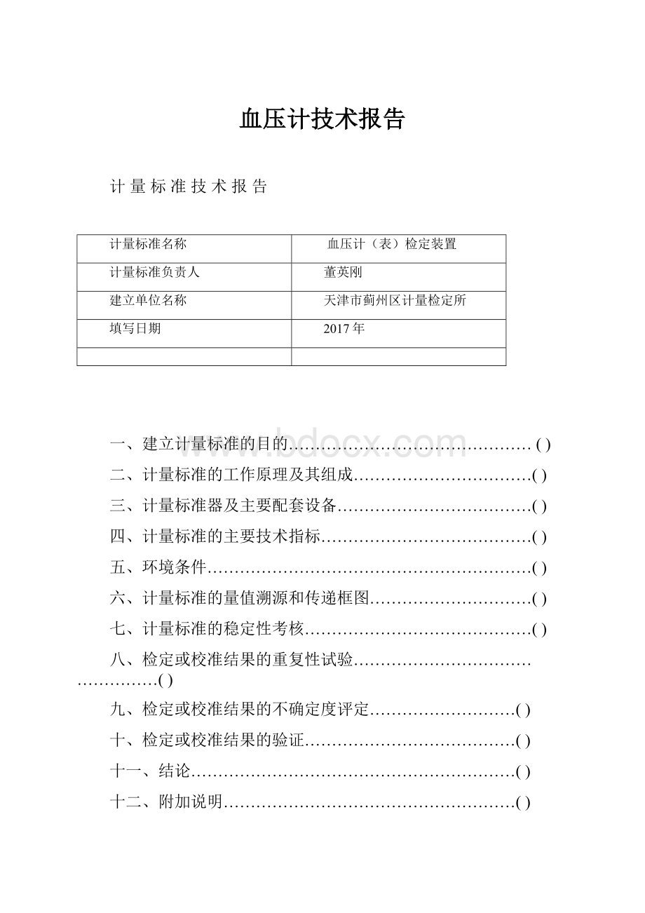 血压计技术报告.docx