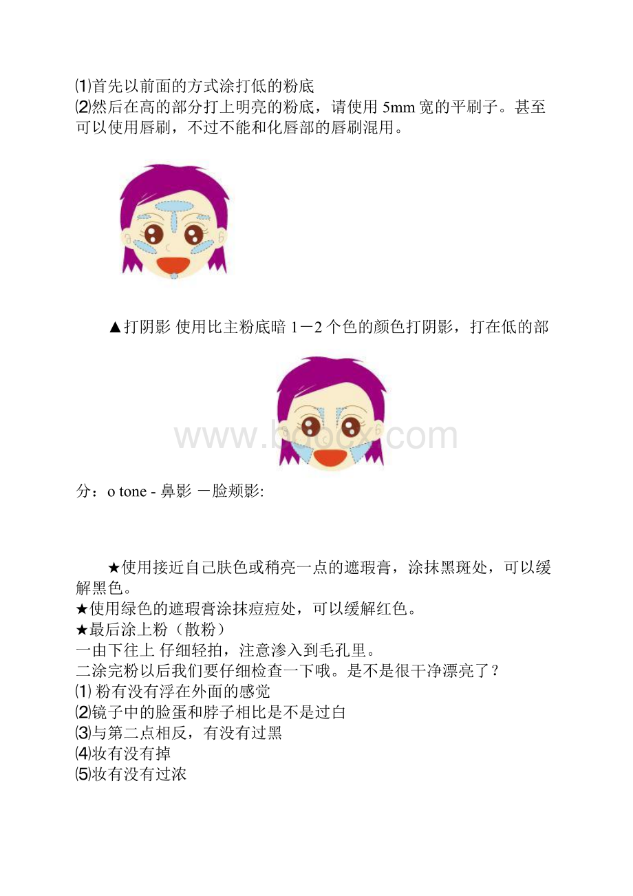 给爱美丽又不会化妆的女孩子们 总结经典.docx_第3页