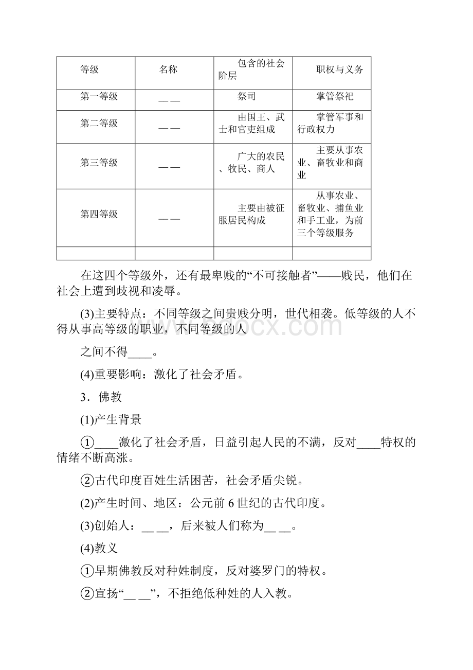 人教版历史与社会八年级上册导学案113古代印度.docx_第2页