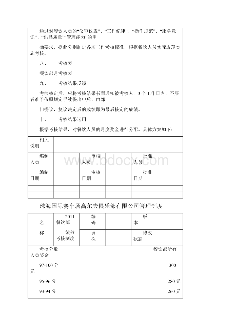 餐饮部绩效考核制度.docx_第2页