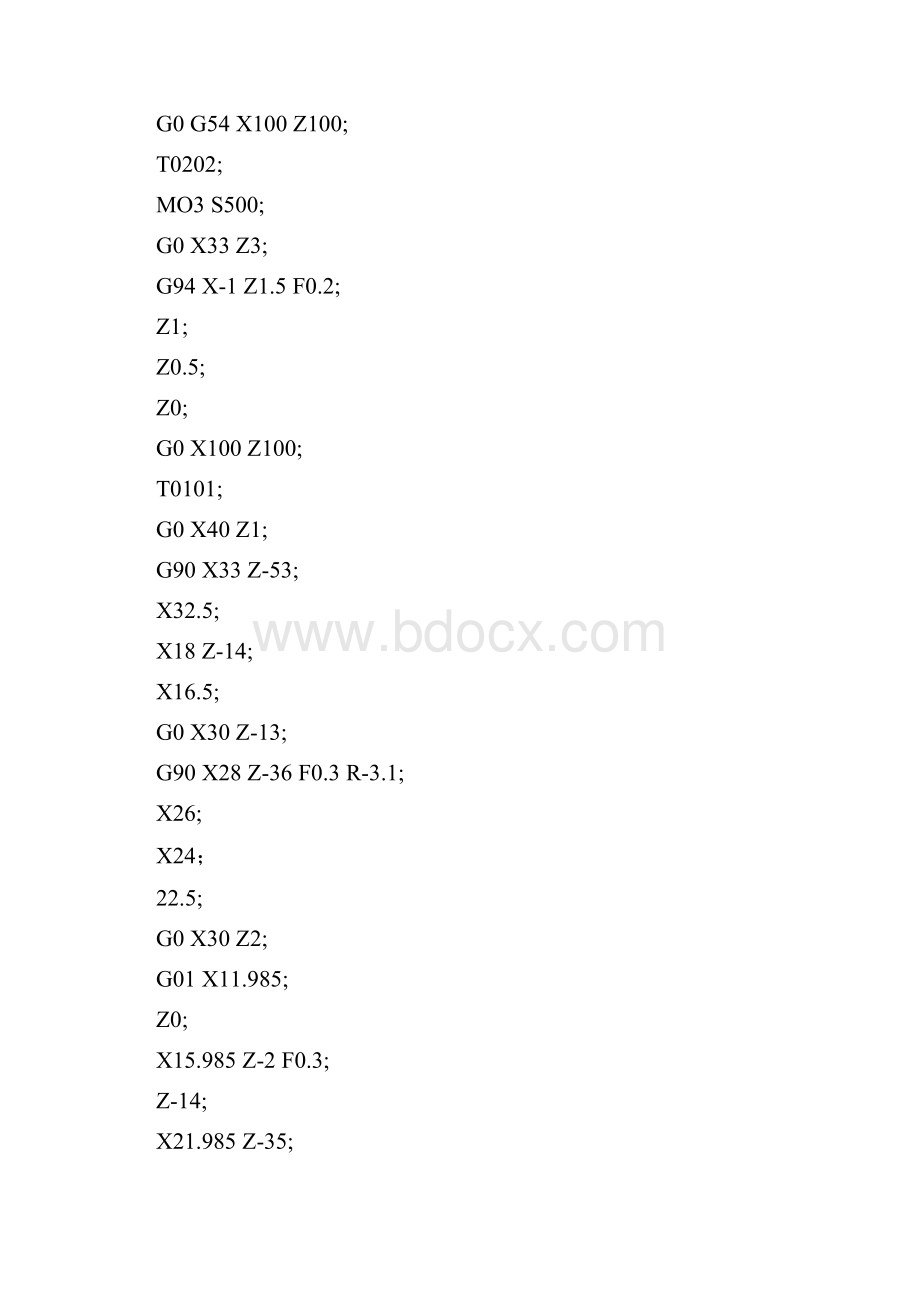 数控车床实训报告 Word 文档.docx_第2页