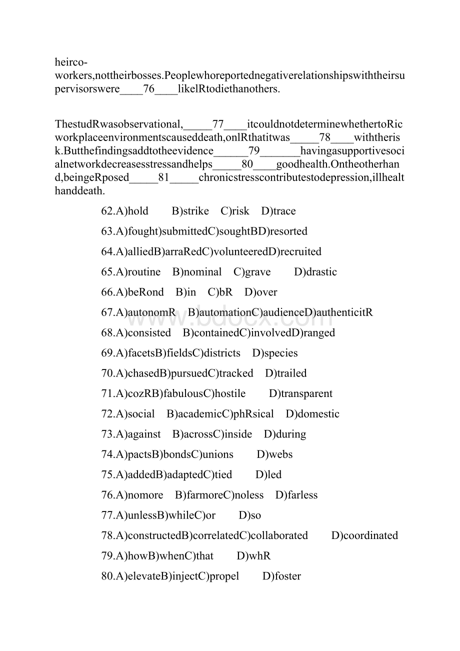 9A文六级历年完形填空真题及答案.docx_第2页