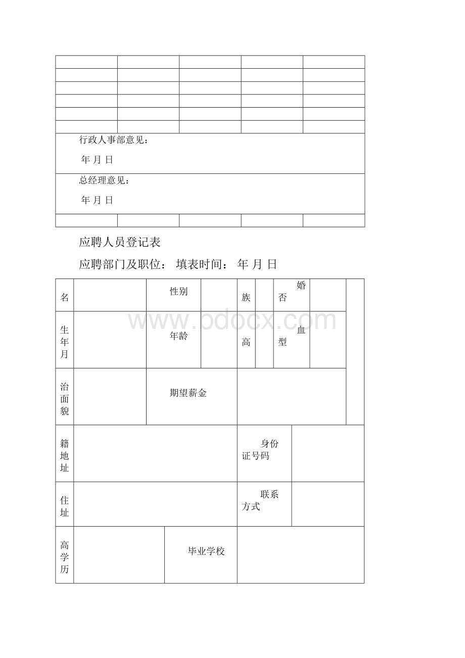 办公常用表格大全个.docx_第2页