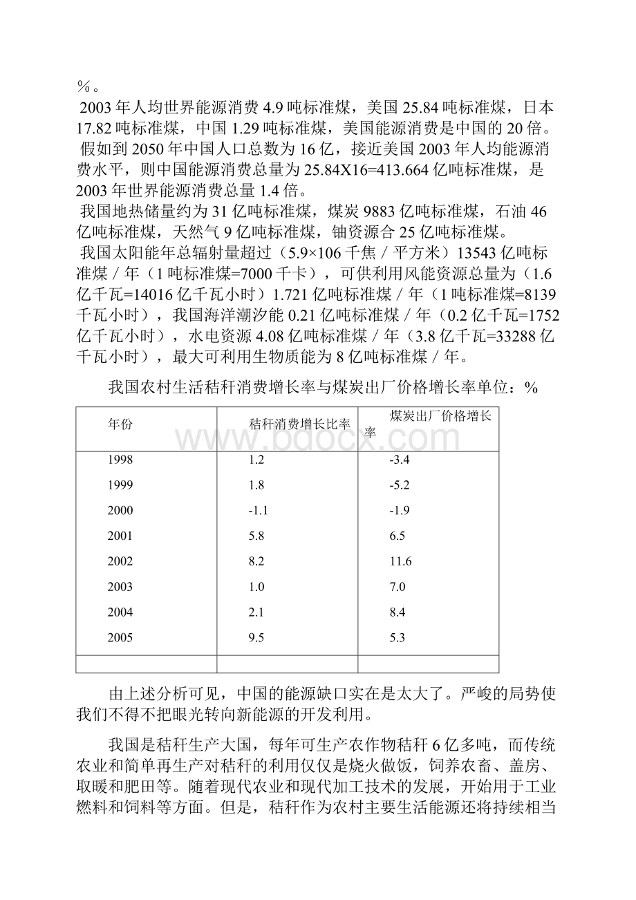 新型秸秆双床热解制气工程项目可行性研究报告.docx_第3页