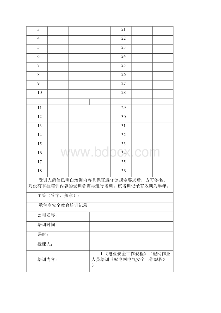 承包商安全培训记录.docx_第2页