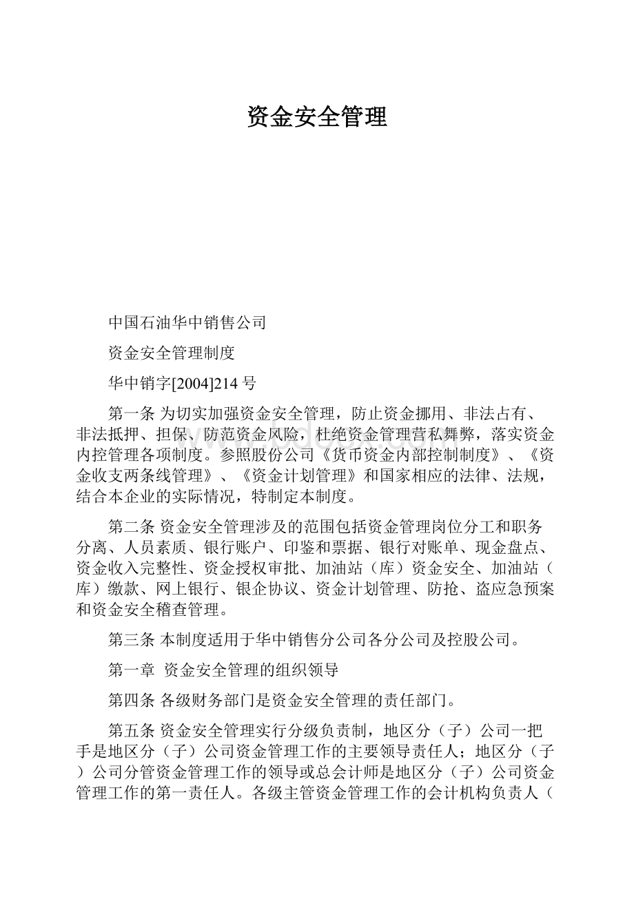 资金安全管理.docx