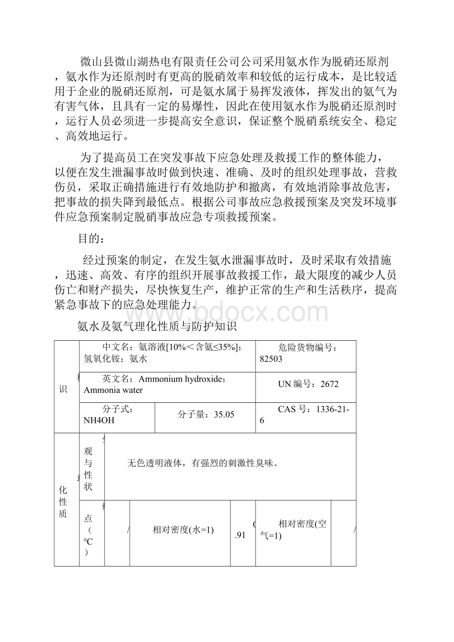 氨水泄漏应急预案.docx_第2页