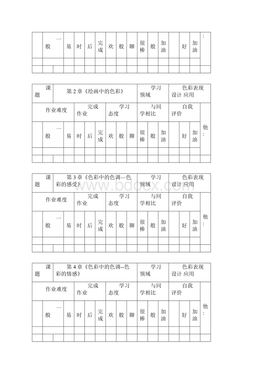 美术学生自我评价表正式版.docx_第2页