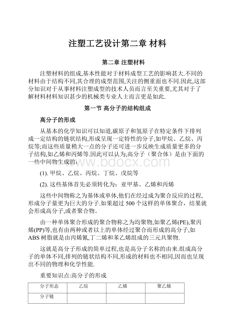 注塑工艺设计第二章 材料.docx_第1页