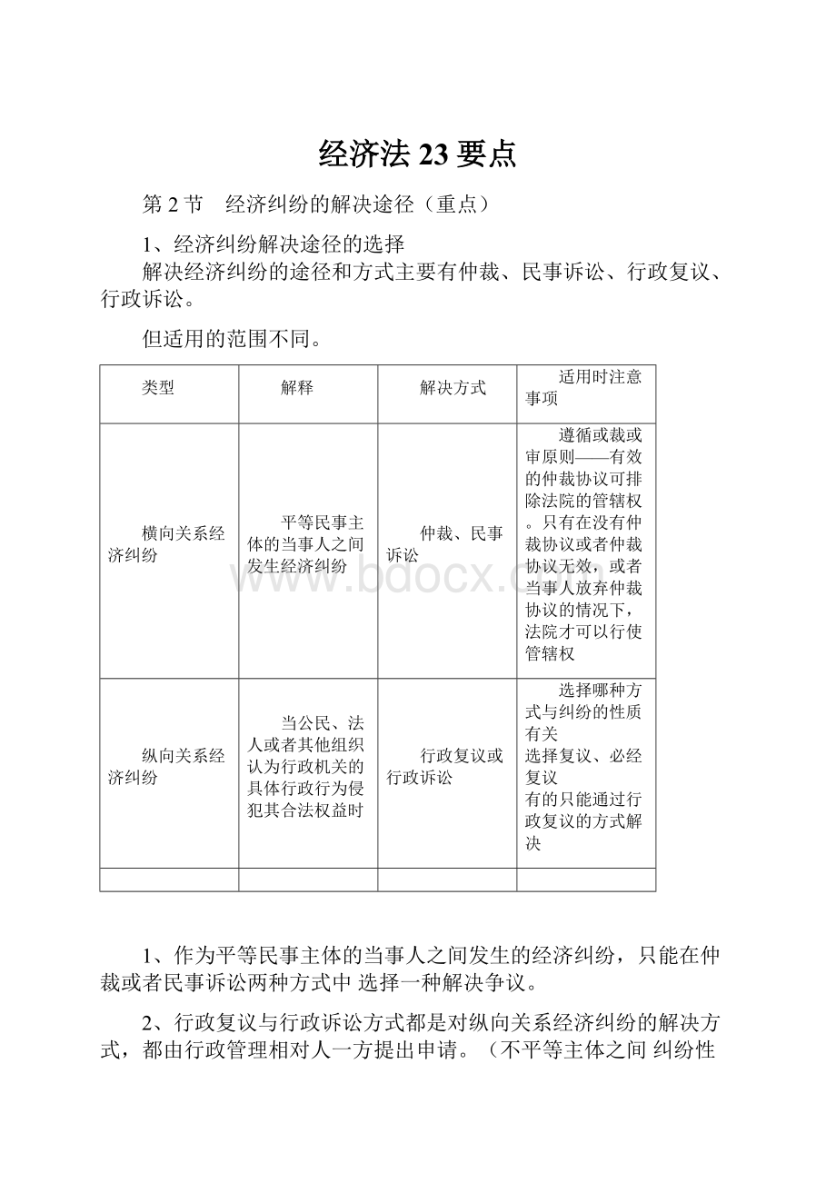 经济法23要点.docx_第1页