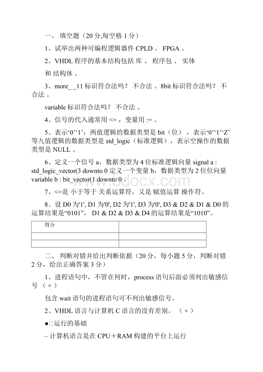 中北大学硬件描述语言0809A卷标准答案剖析.docx_第2页