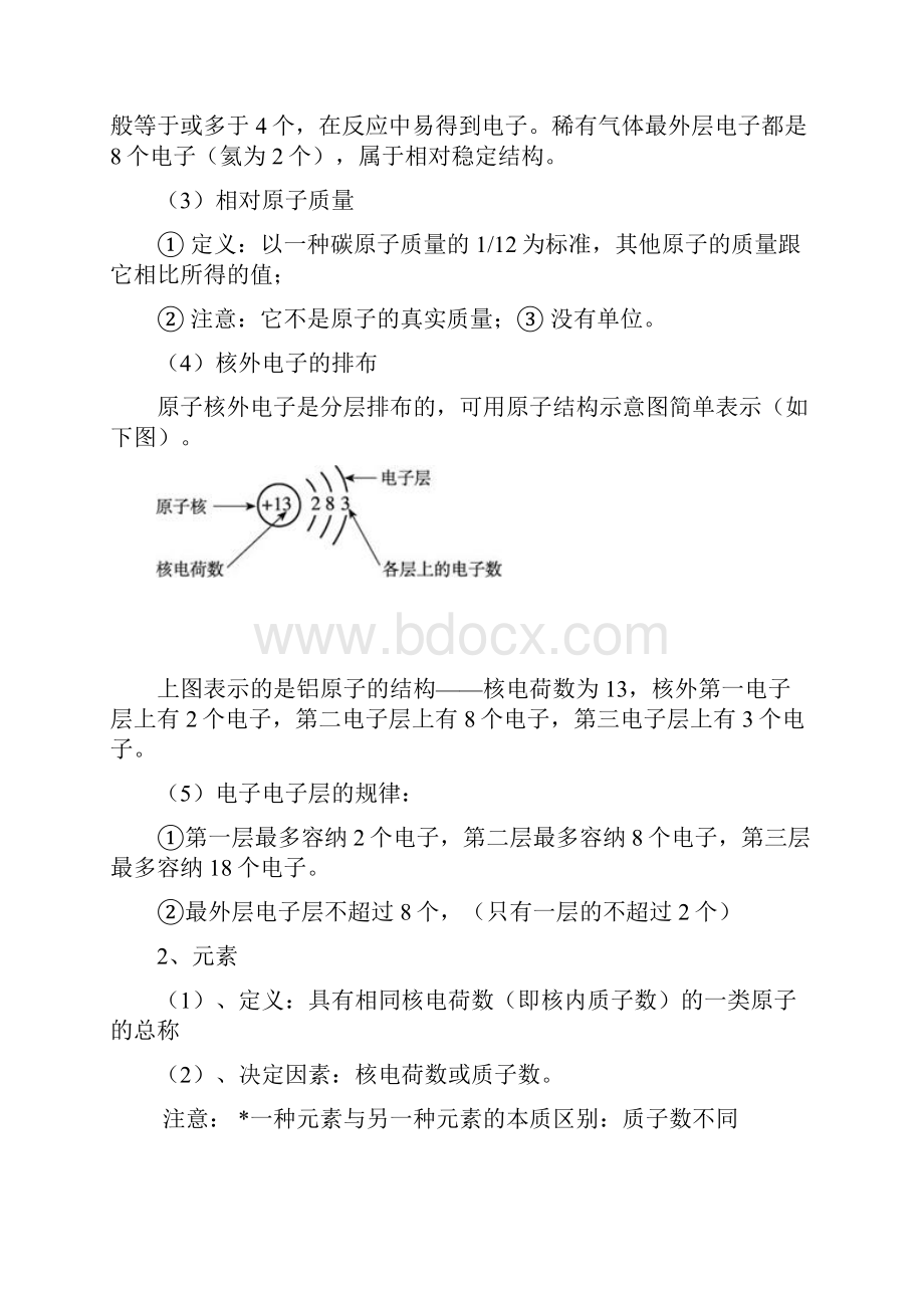 初三化学构成物质的微粒知识点习题及答案教学教材.docx_第2页